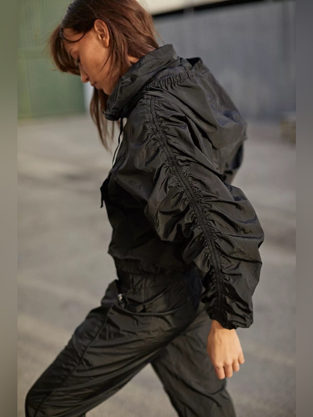 Free People Ruched Out Packable Jacket - Picture 3 of 10